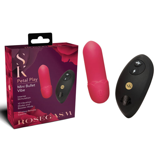 Rosegasm Petal Play Mini Bullet Vibe – Compact Bullet Vibrator > Sex Toys For Ladies > Clitoral Vibrators and Stimulators