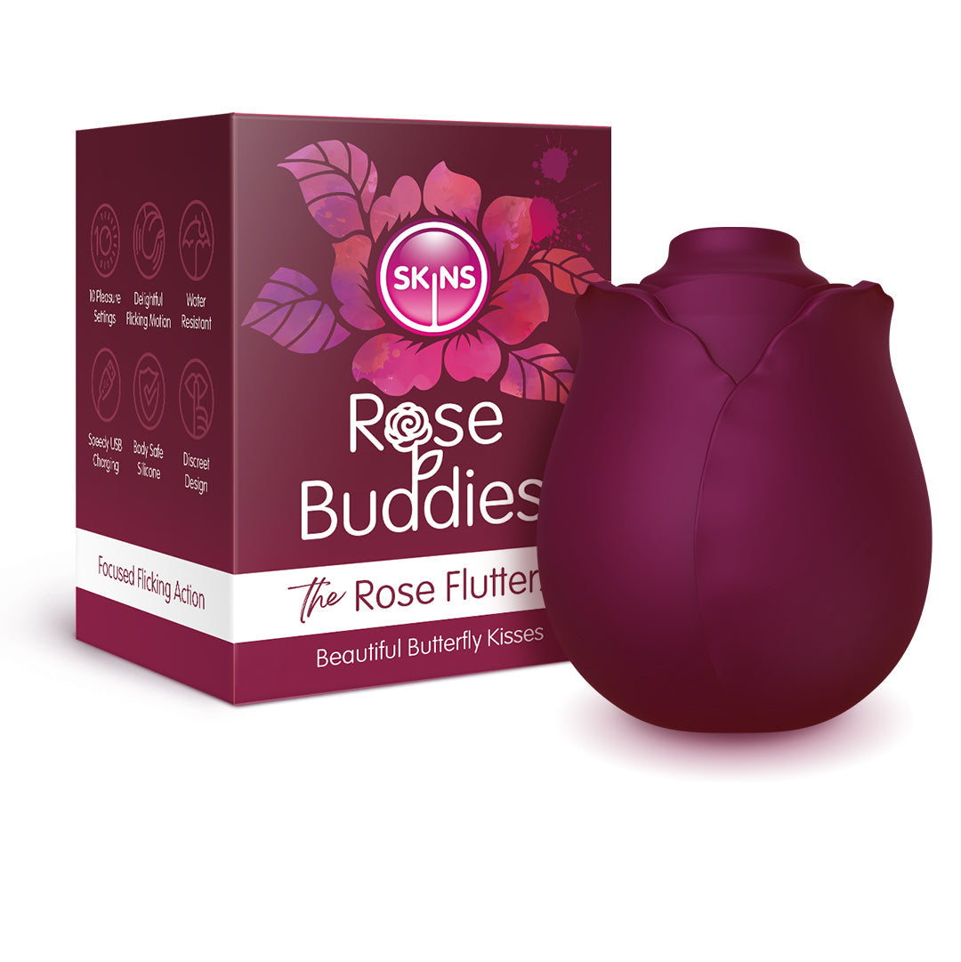 Skins Rose Buddies The Rose Flutters 130g Clitoral Vibe