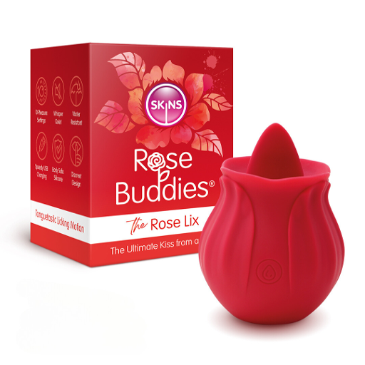 Skins Rose Buddies The Rose Flix (Red) Clitoral Massager