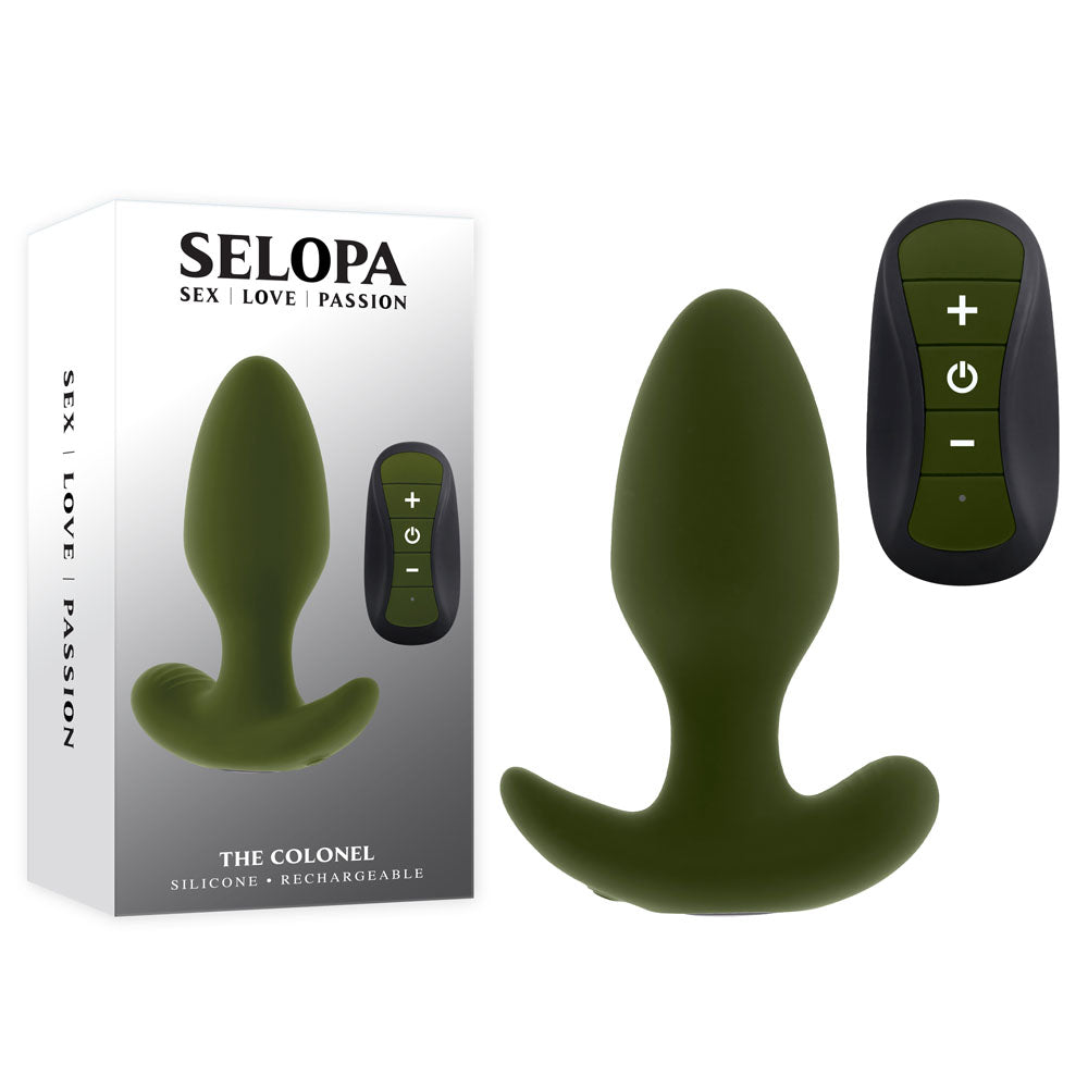 Selopa The Colonel (Waterproof) Vibrating Plug 10.1 cm – Waterproof Vibrating Plug