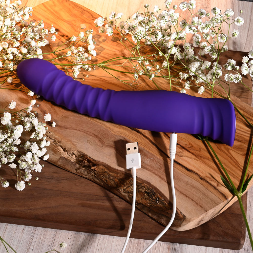 Selopa TRIXXXIE Vibrator 22.2cm Waterproof Silicone in Purple