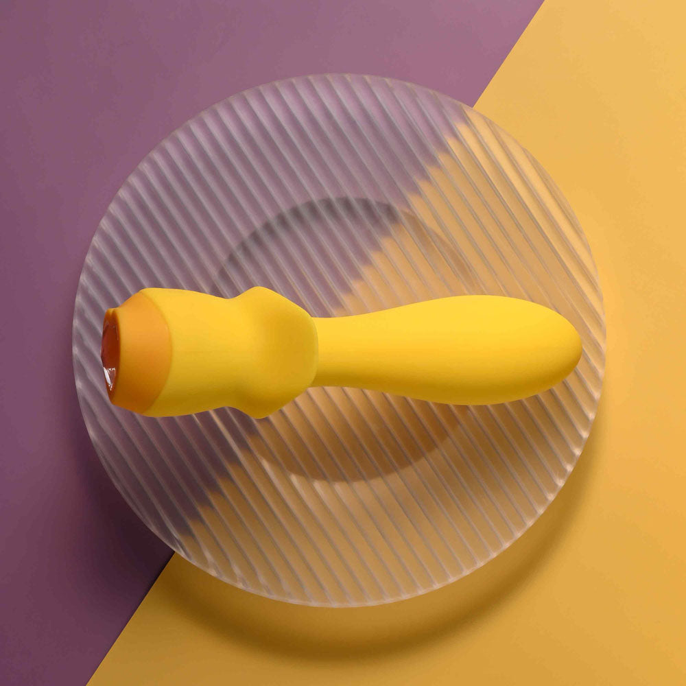 Selopa Mellow Vibrating Plug 13.5cm Waterproof Design Yellow