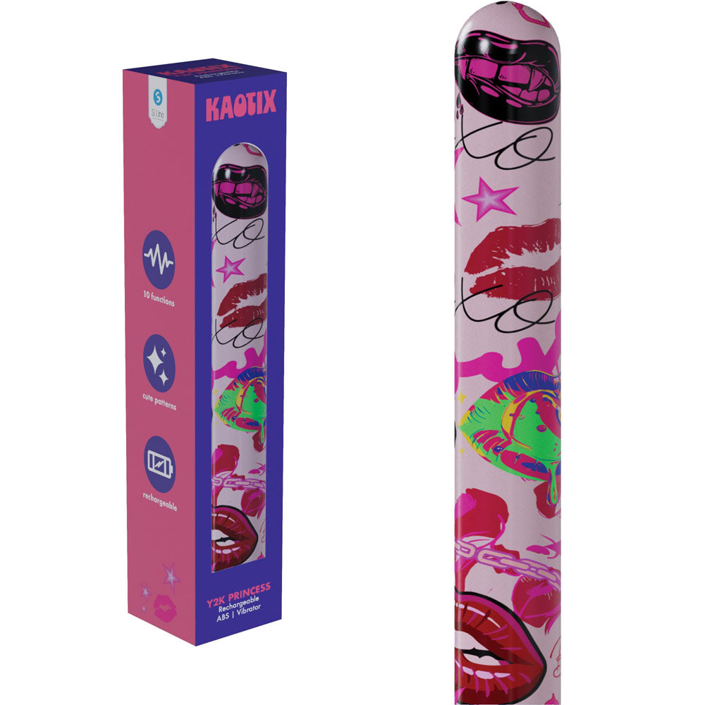 S-Line Kaotix Y2K Princess (Powder) – USB Rechargeable 17.8 cm Vibrator