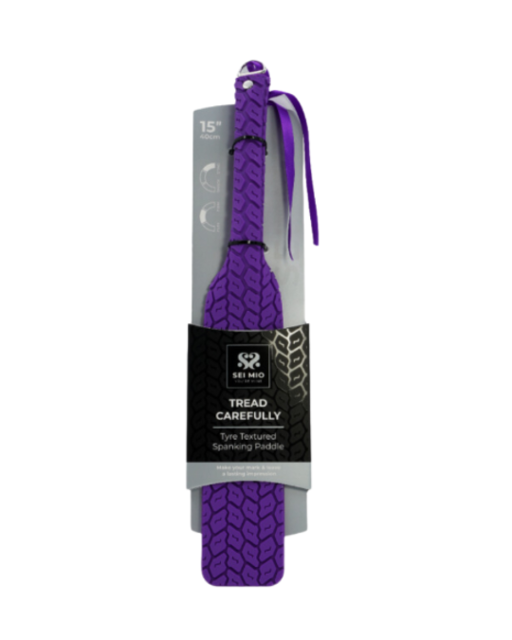 Sei Mio Tyre Paddle Purple 15 Inch Double-Sided Vegan Waterproof Spanking Paddle