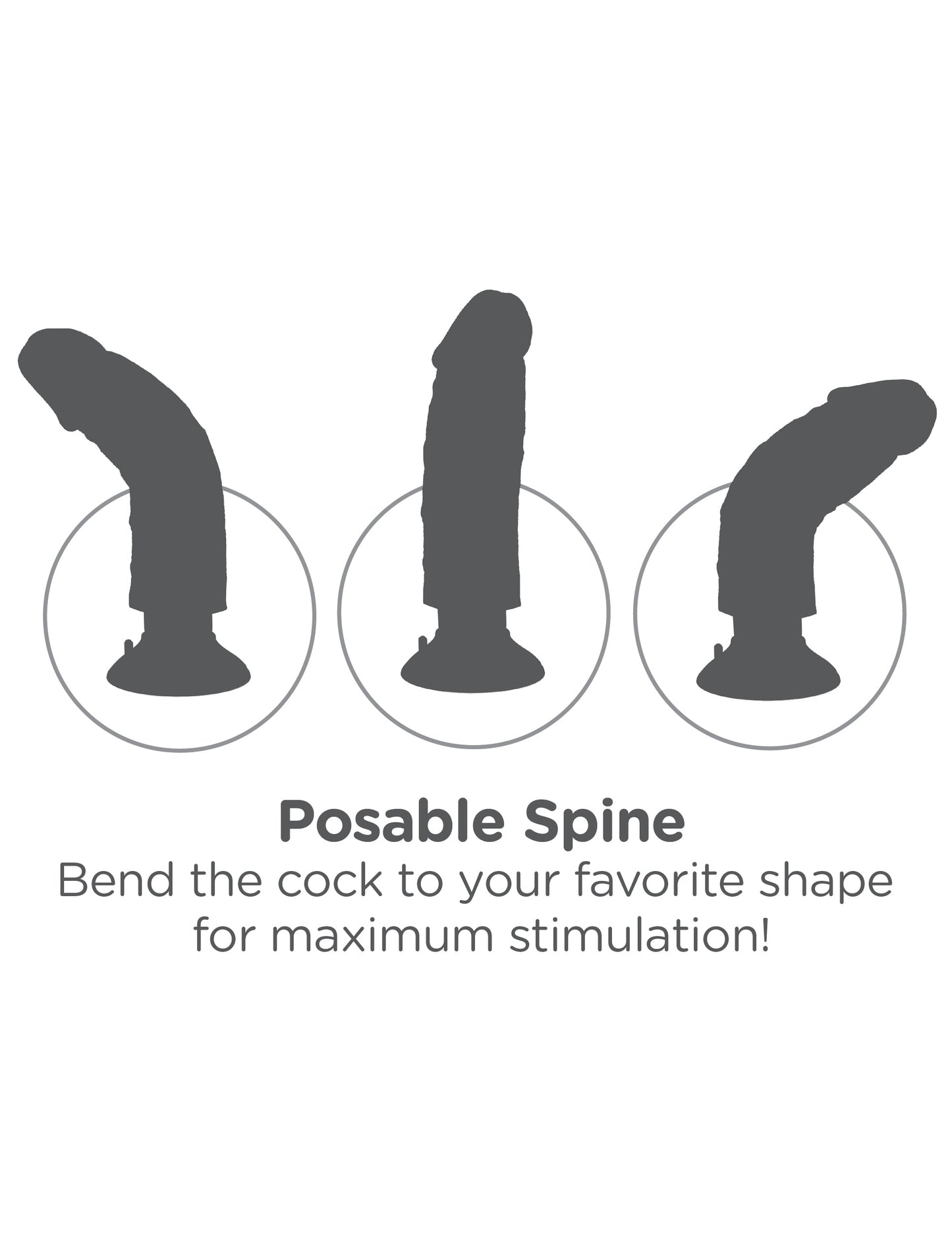 King Cock 7 Inch Vibrating Cock 17.8 Centimeter Vibrating Dong