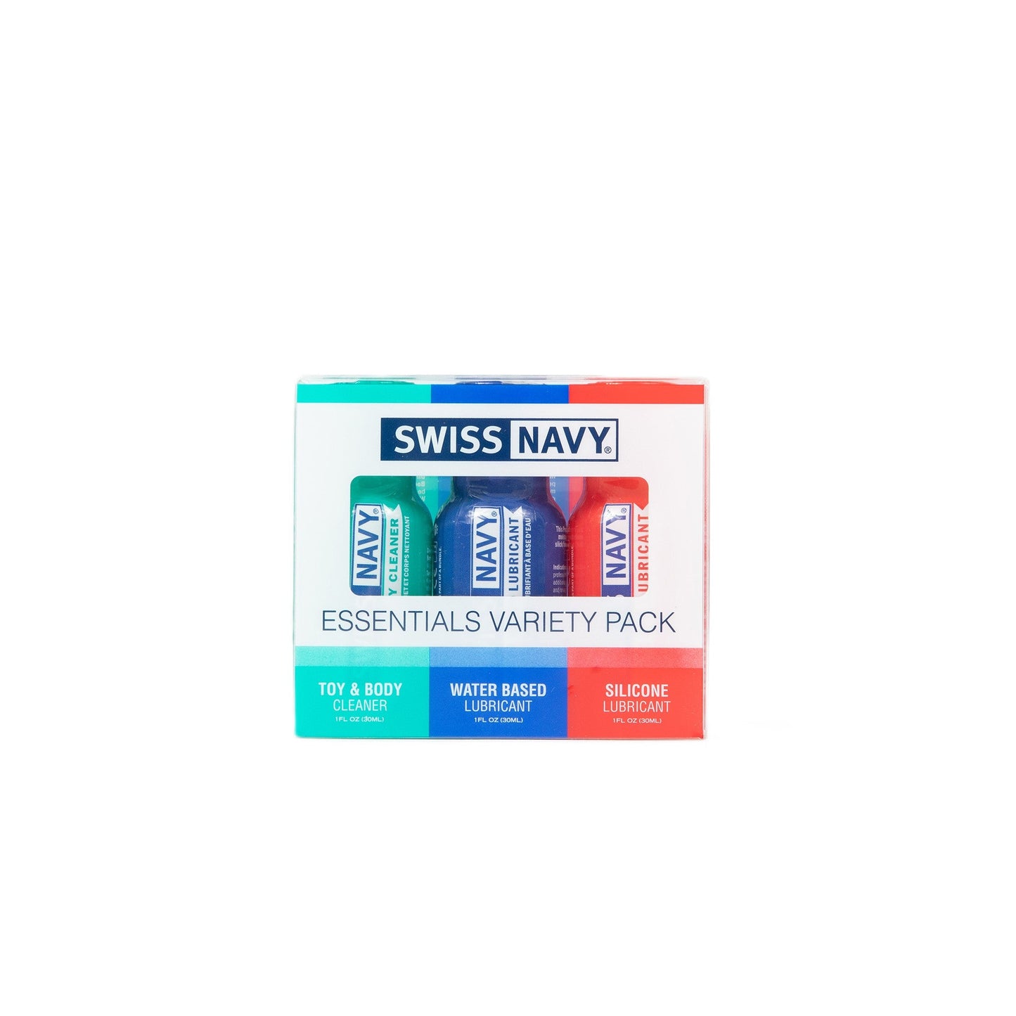 Swiss Navy Essentials 30ml Lubricant Travel Kit 3 Piece Set