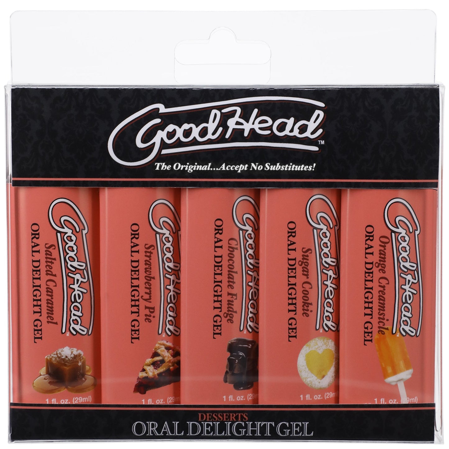 GoodHead Oral Delight Gel Desserts 5 Pack – Edible Foreplay Gel Enhancer