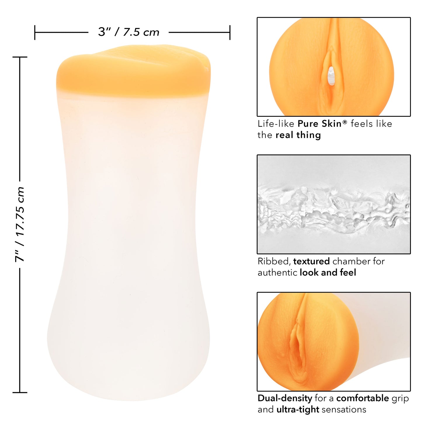 CalExotics The Gripper Deep Pussy Masturbator with Suction