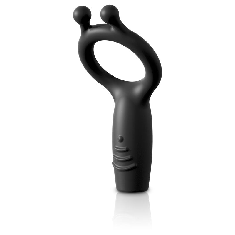 Sir Richards Vibrating Silicone Super C-Ring 4.8 Inch Grey Rechargeable