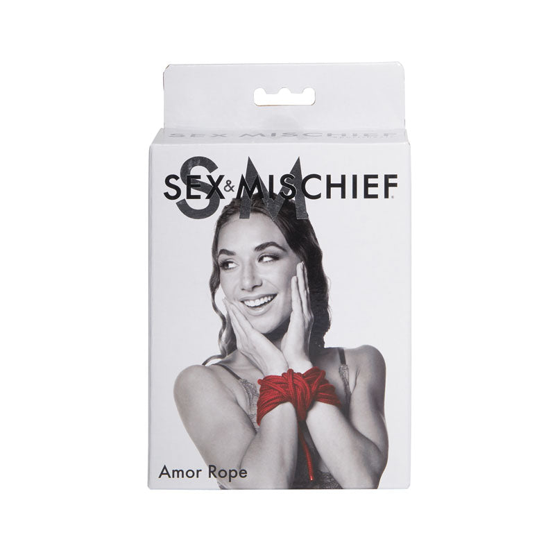 Sex & Mischief Amor Rope 9 Metres Red Cotton Restraint