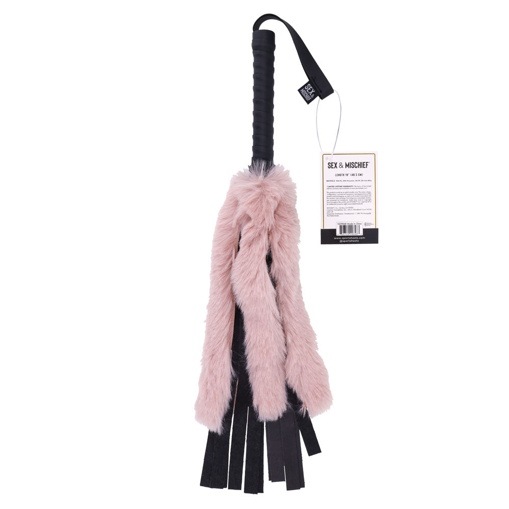 Sex & Mischief Brat Faux Fur Flogger 49.5 cm Long