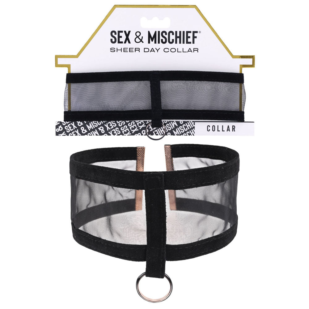 Sex and Mischief Sheer Day Collar for Sensual Sophistication