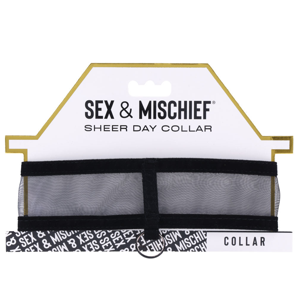 Sex and Mischief Sheer Day Collar for Sensual Sophistication