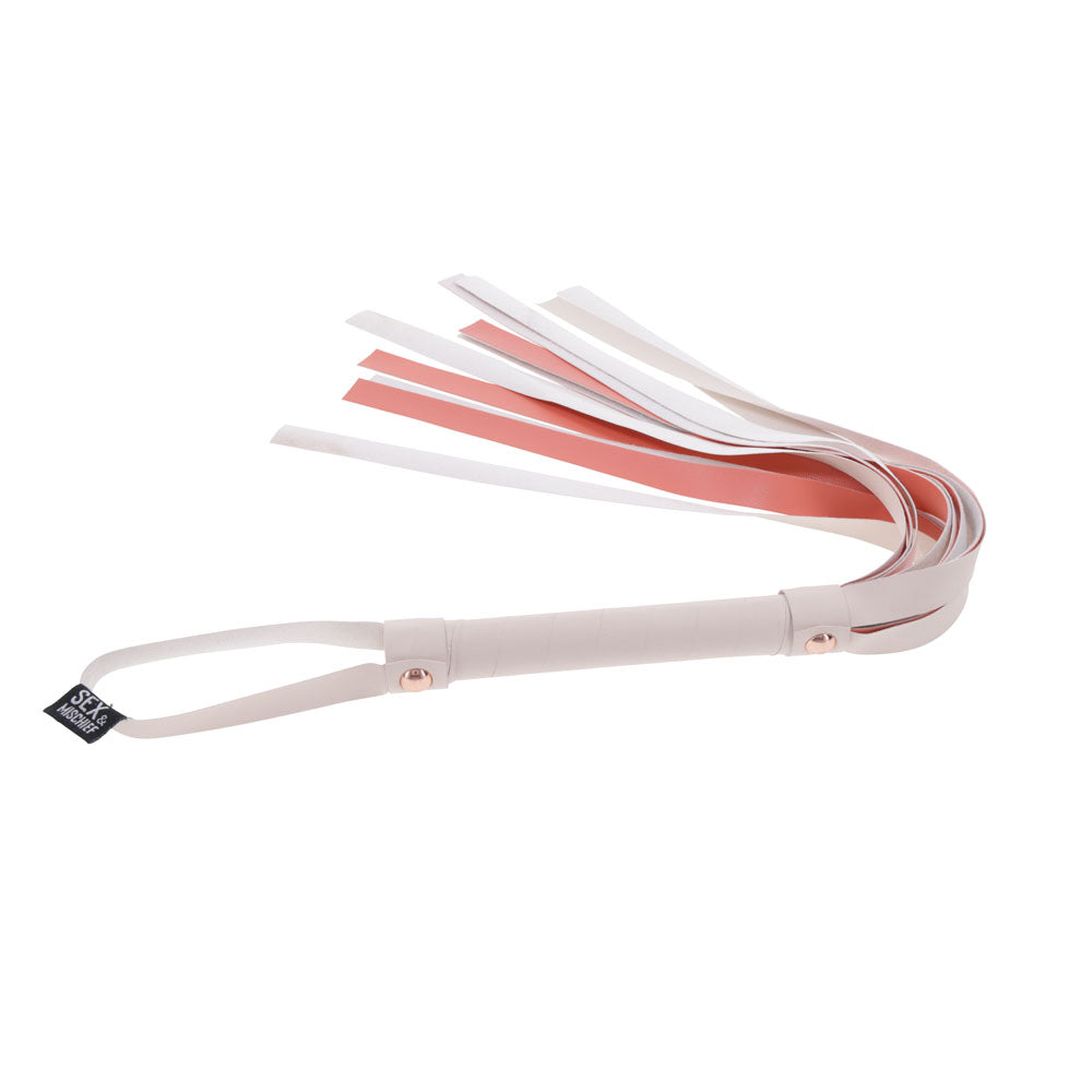 Sex & Mischief Peaches n CreaMe Stripe Flogger 80 cm - Peach Whip