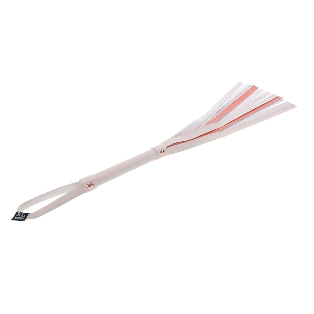 Sex & Mischief Peaches n CreaMe Stripe Flogger 80 cm - Peach Whip