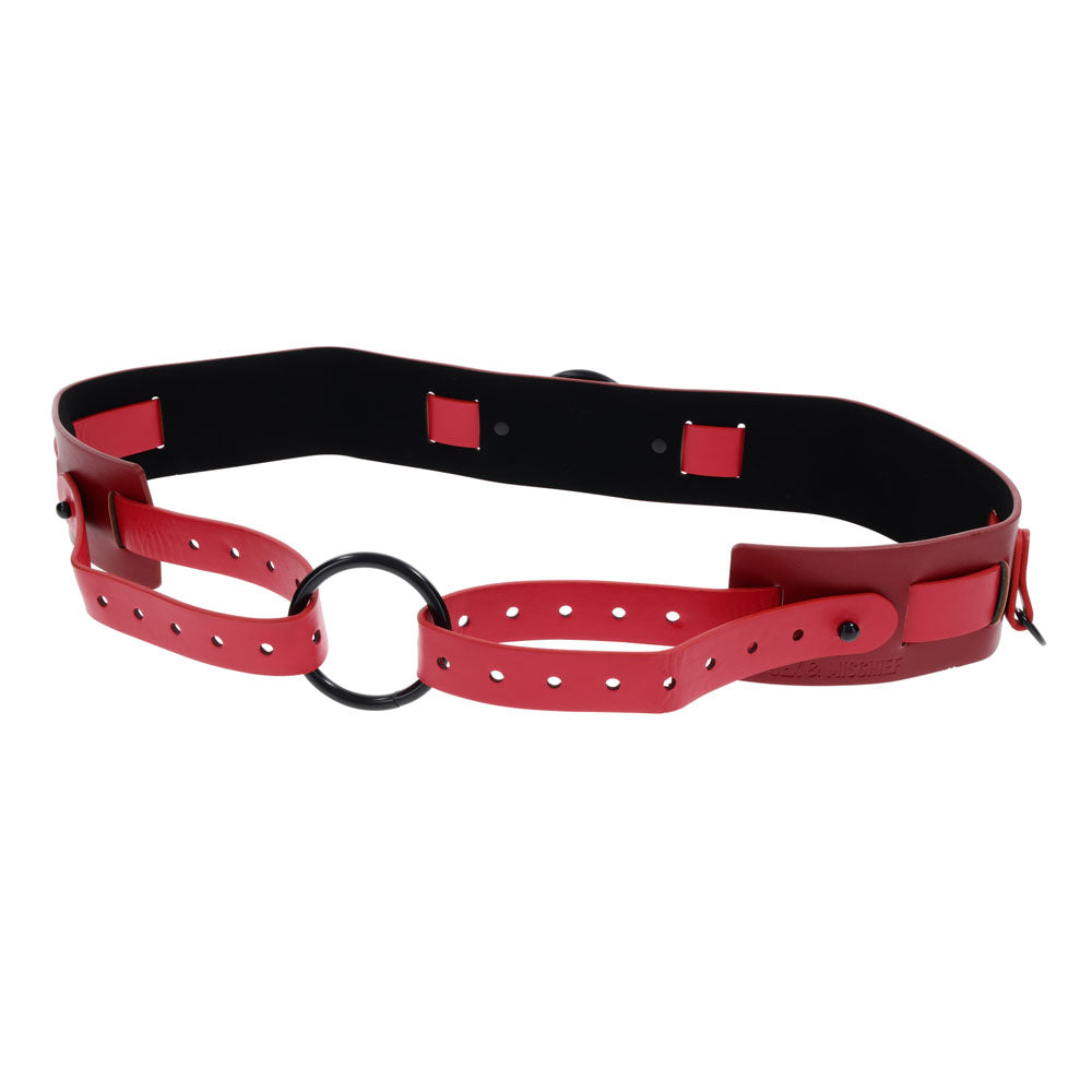 S&M Exs & Ohs Bound and Belted Adjustable Belt 31-42.5 Inches