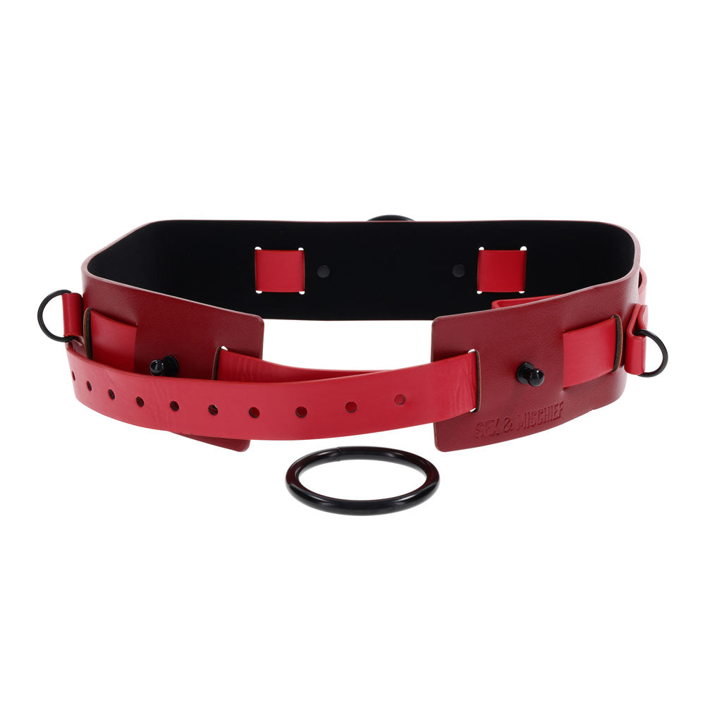 S&M Exs & Ohs Bound and Belted Adjustable Belt 31-42.5 Inches
