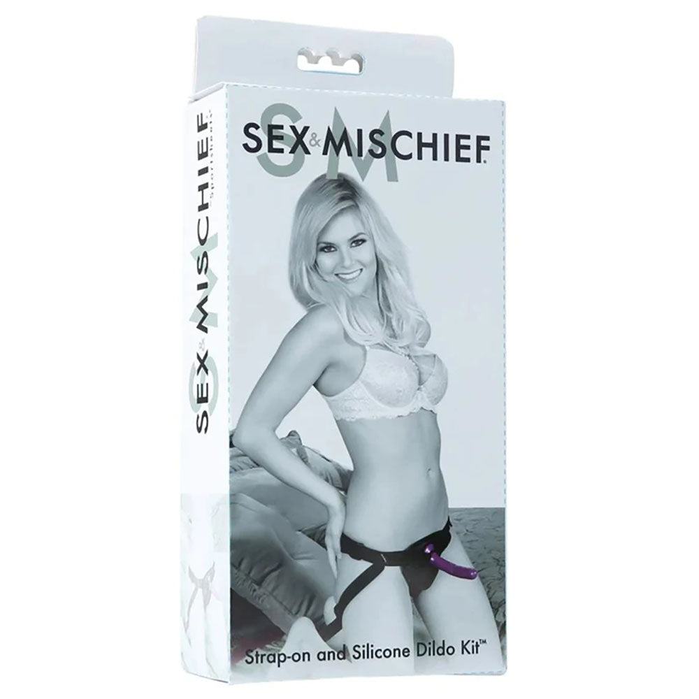 Sex and Mischief Strap-On Silicone Dildo Kit