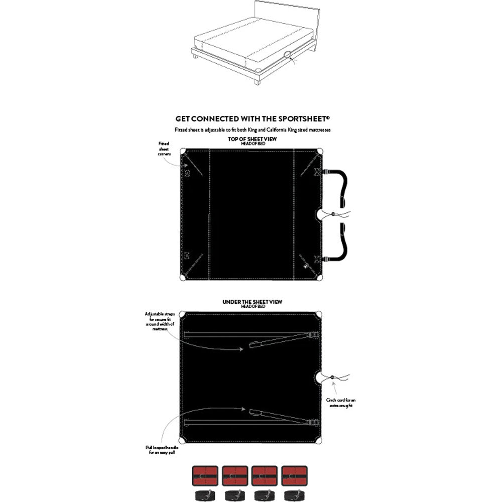 SPORTSHEETS The Sportsheet - King Size Bondage Sheet