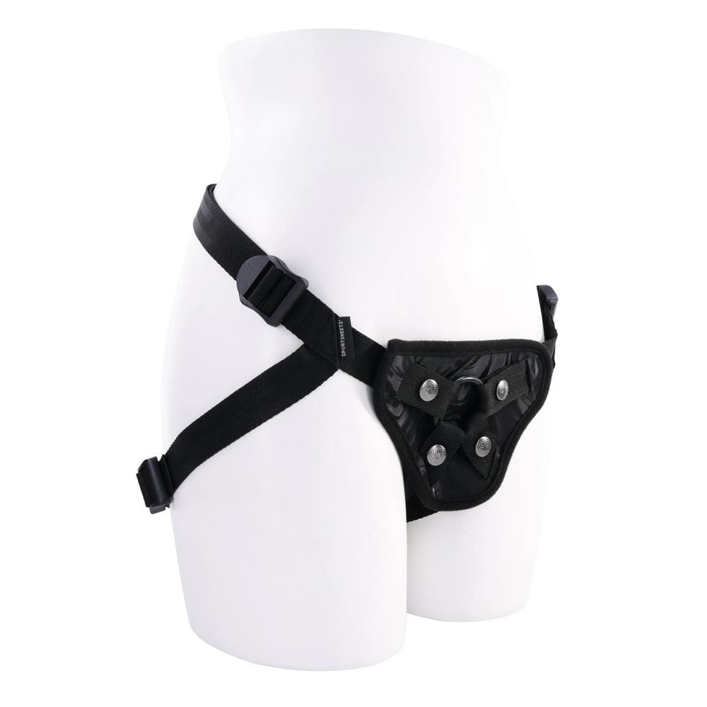 Sportsheets Velvet Noir Strap On Adjustable Strap-On Harness No Probe Included