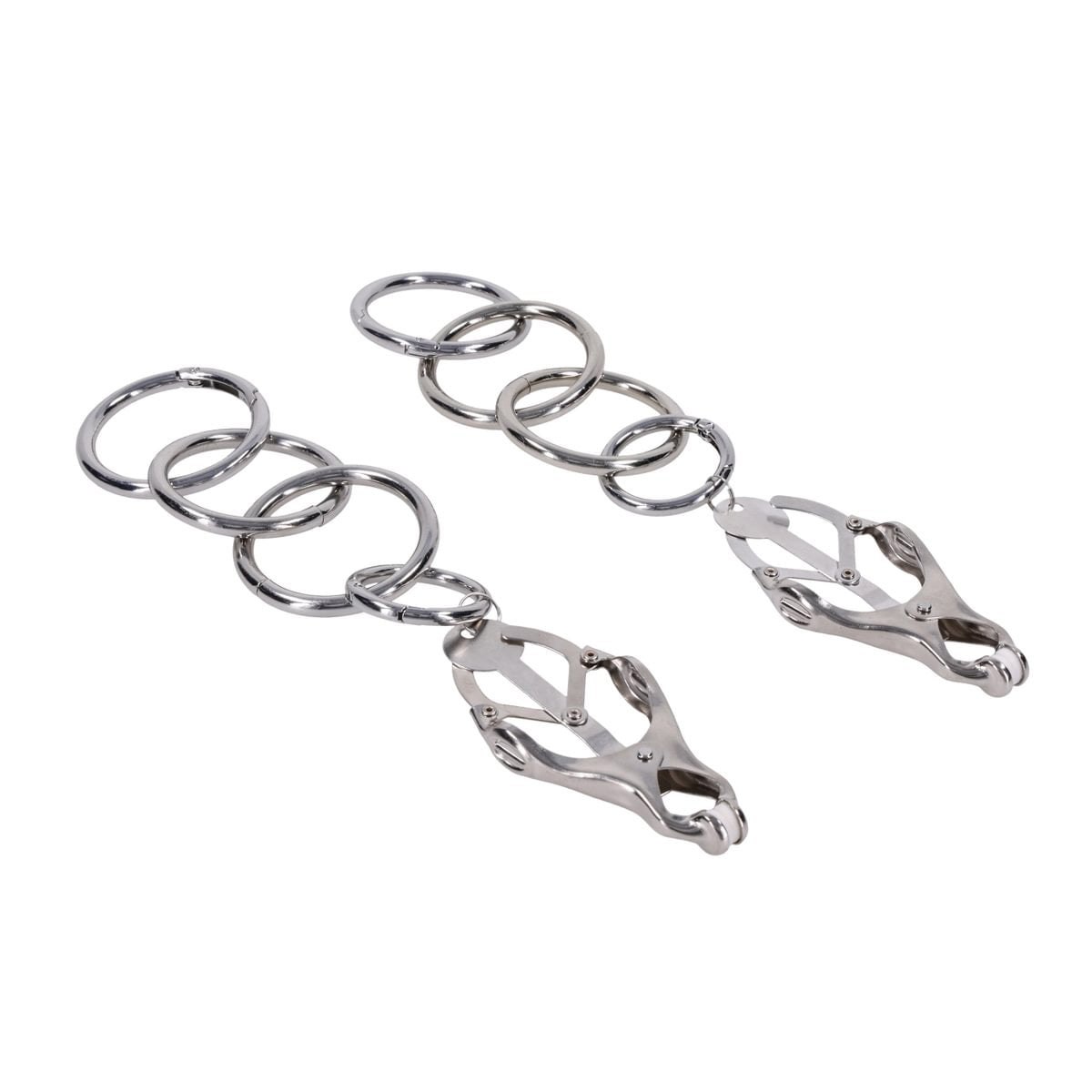 Edge Tuggable Clover Clamps – Metal Nipple Restraints