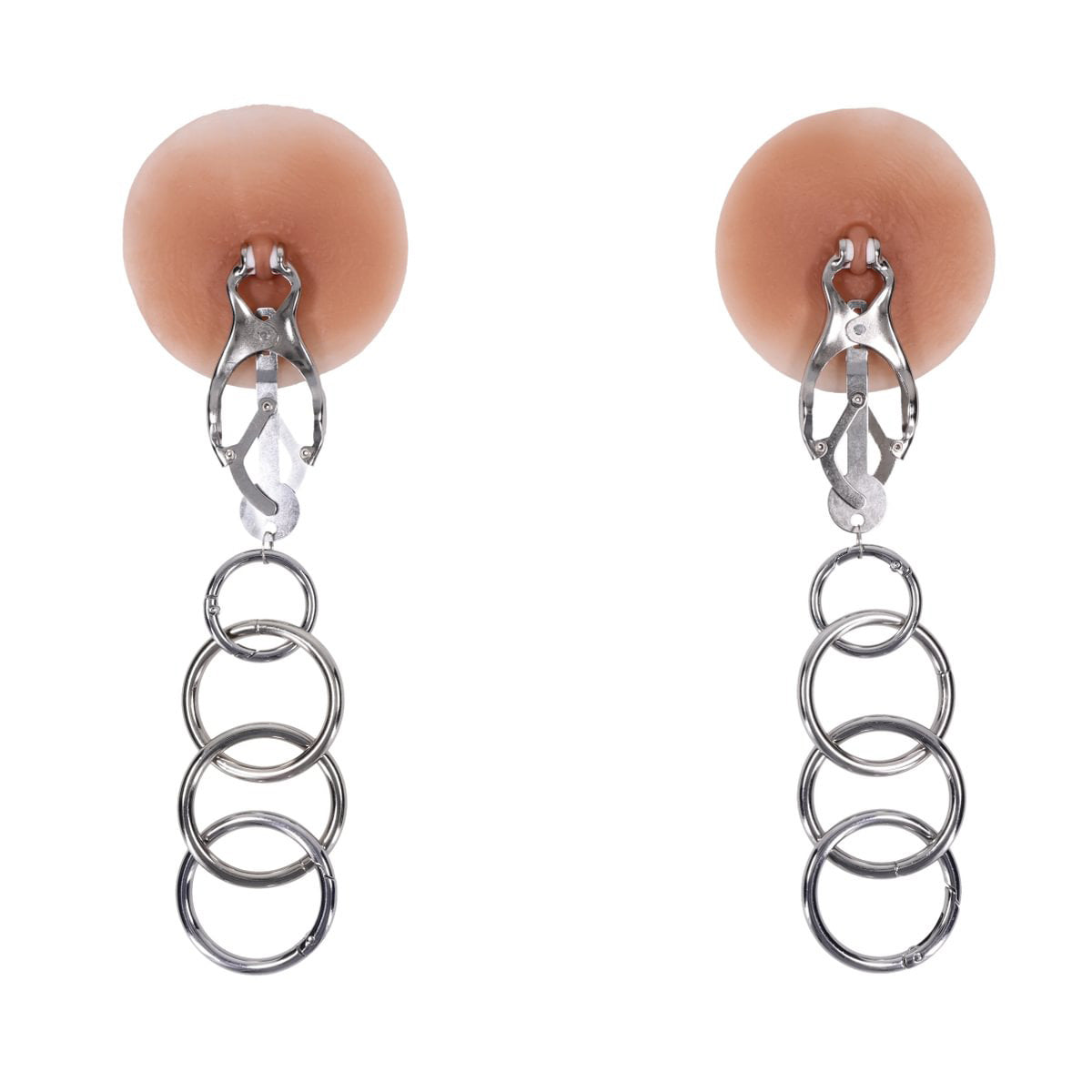 Edge Tuggable Clover Clamps – Metal Nipple Restraints