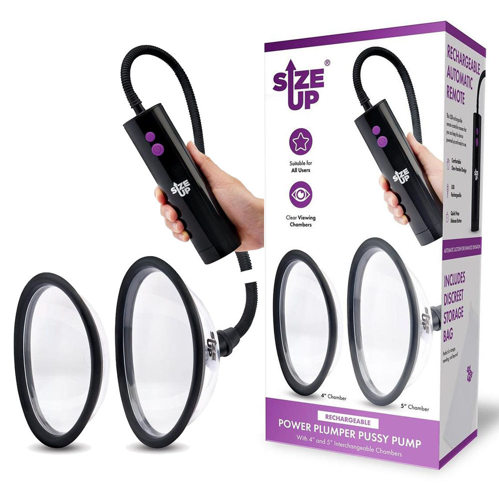 Size Up Rechargeable Power Plumper (10 cm and 12.7 cm) – USB Rechargeable Vagina Pump