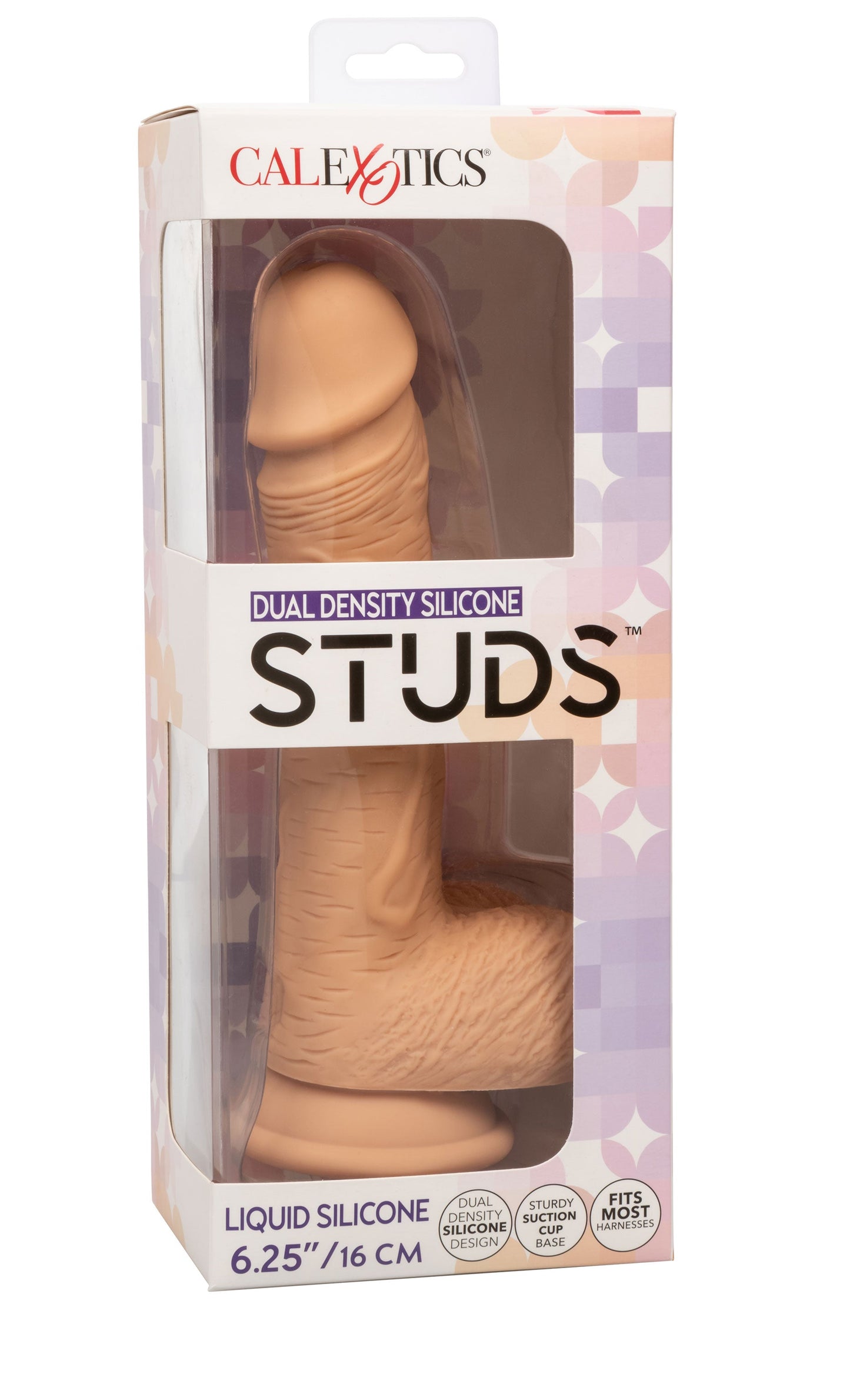 Dual Density Silicone Studs 6.25 Inch / 16 cm Ivory Realistic Flexible Design with Suction Cup Base