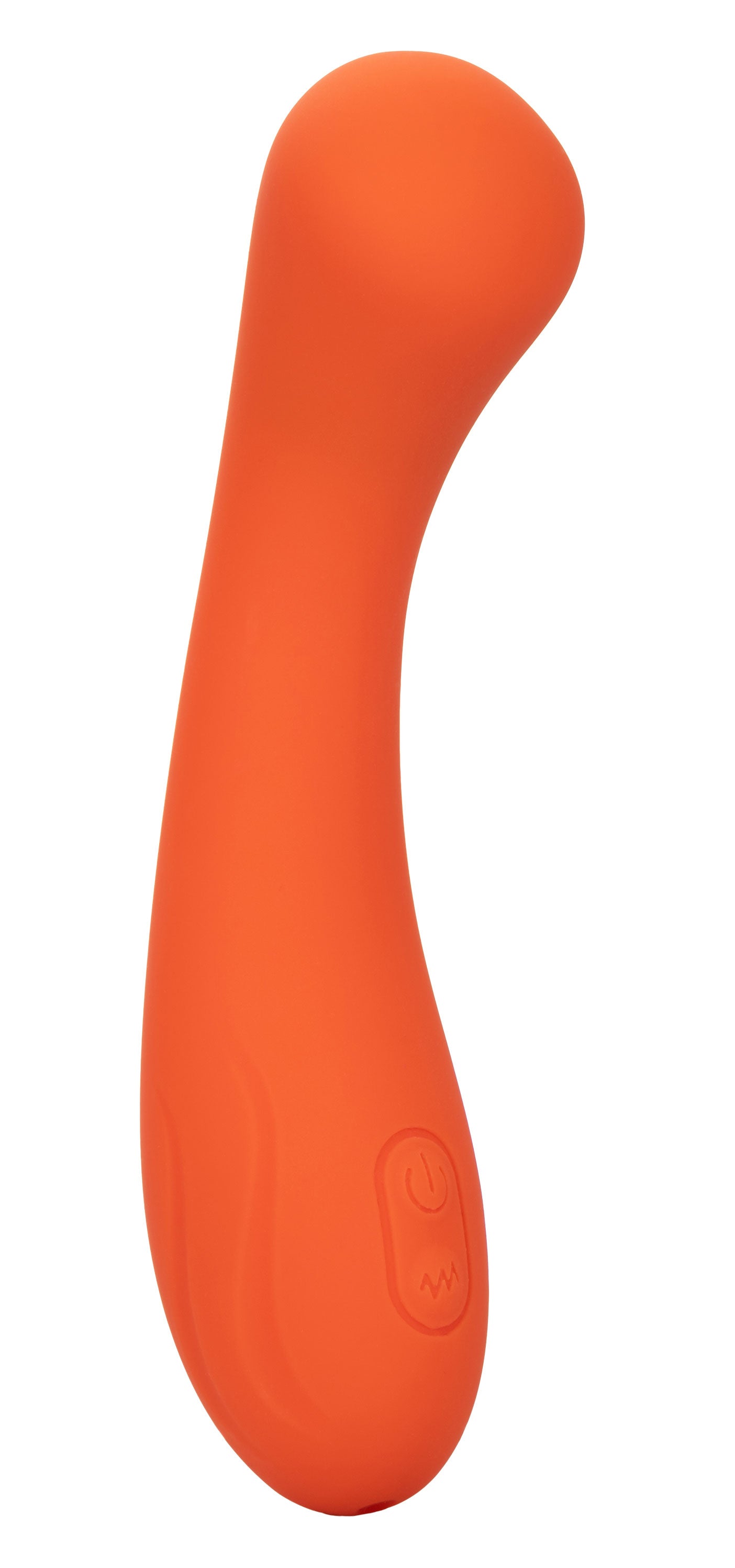 Stella Liquid Silicone G-Wand Vibrator in Orange with Flexible Neck and 12 Vibration Functions
