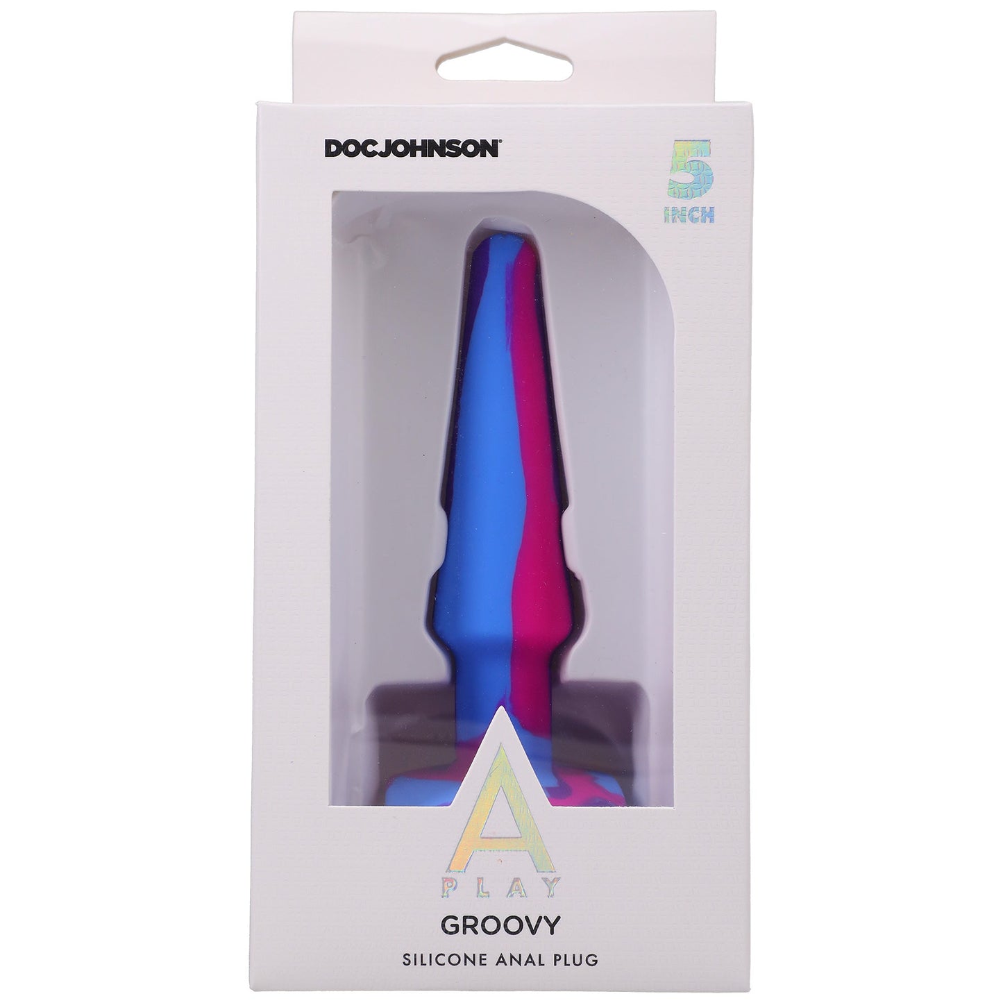 Groovy Silicone Anal Plug 5 Inch Berry