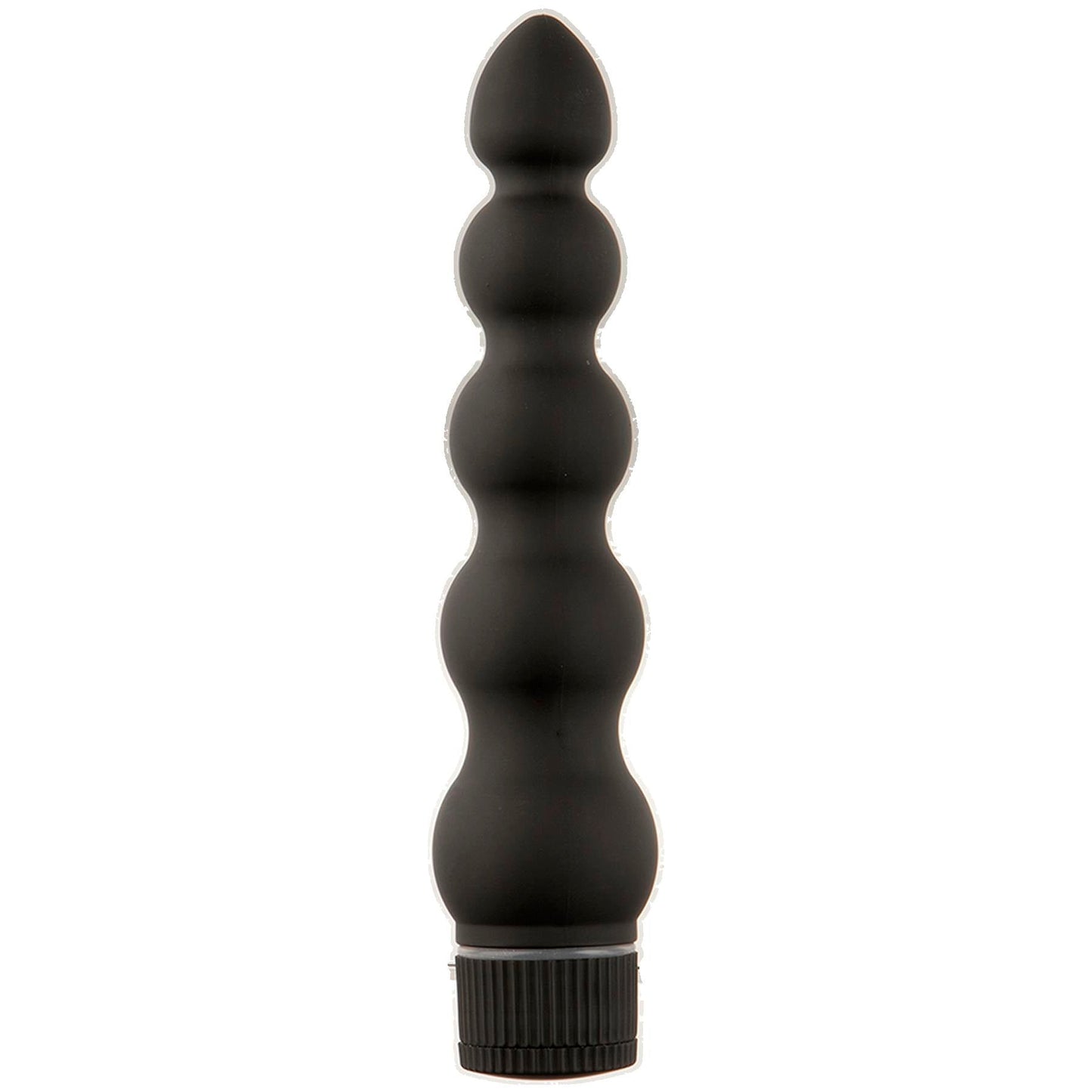 Black Magic Ribbed 7 Inch Vibrator for G-Spot and Clitoral Use