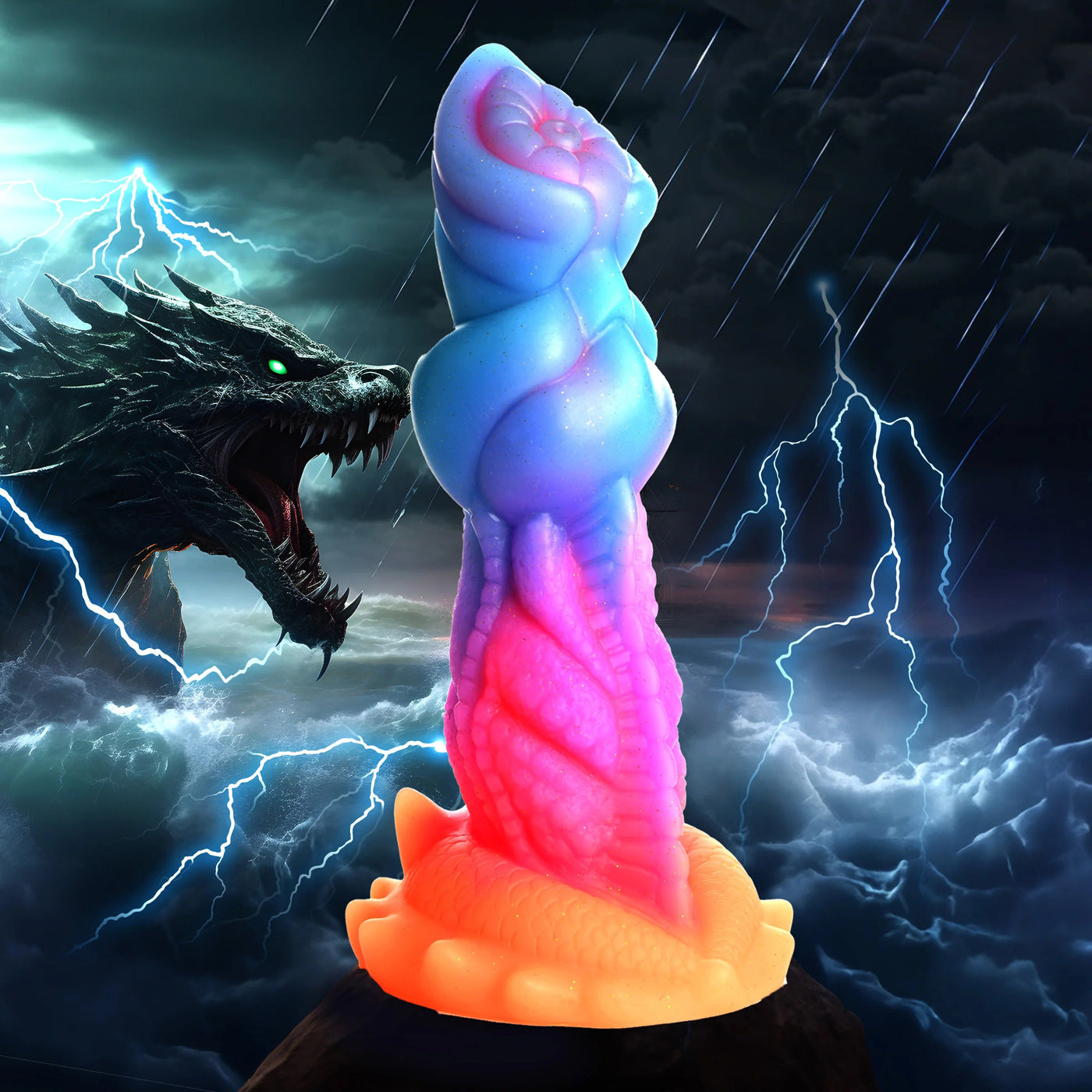 Creature Cocks Aqua-Cock Glow in the Dark – 19.3 cm Fantasy Dildo