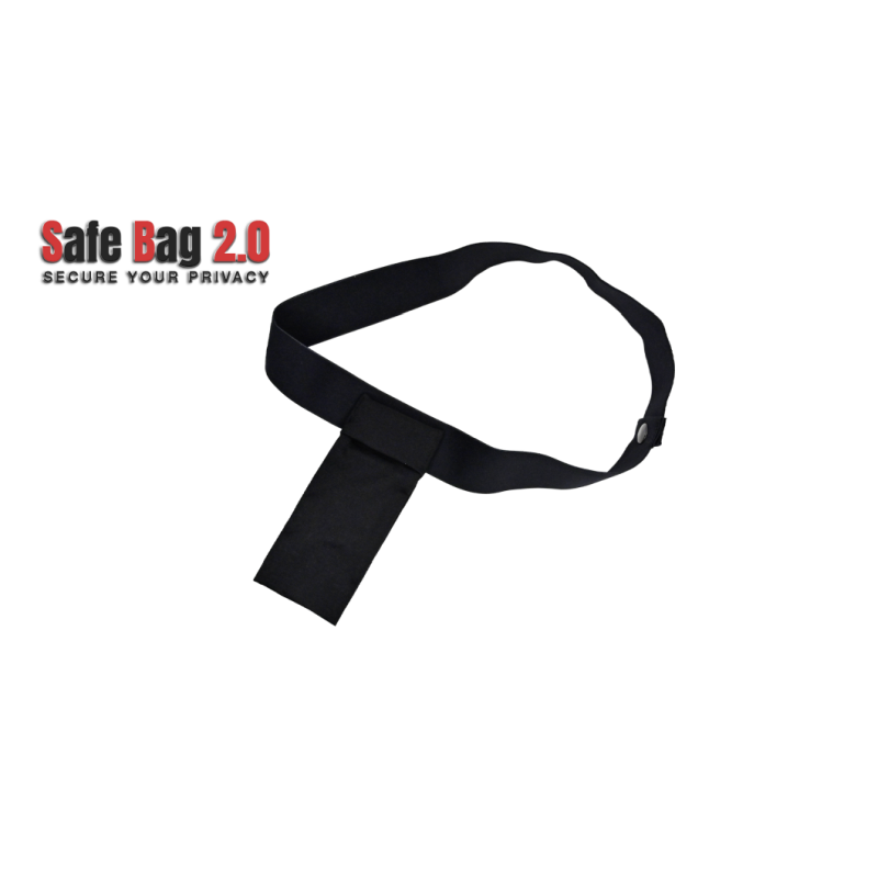 Safe Bag 2.0 Black Medium - For Hidden Valuables Under Clothes