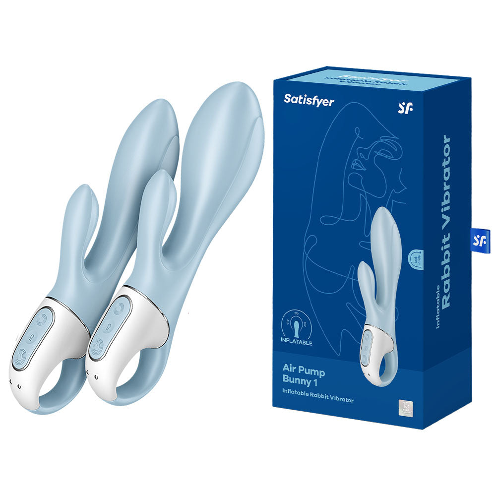 Satisfyer Air Pump Bunny 1 - Inflatable Rabbit Vibrator 8 Inch