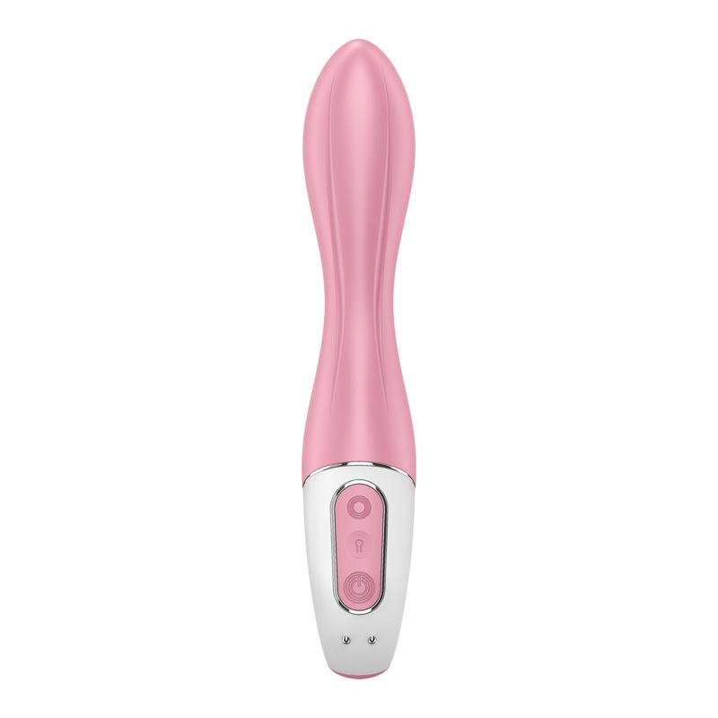 Satisfyer Air Pump Vibrator 2 (Light Red) – Inflatable Shaft Vibrator