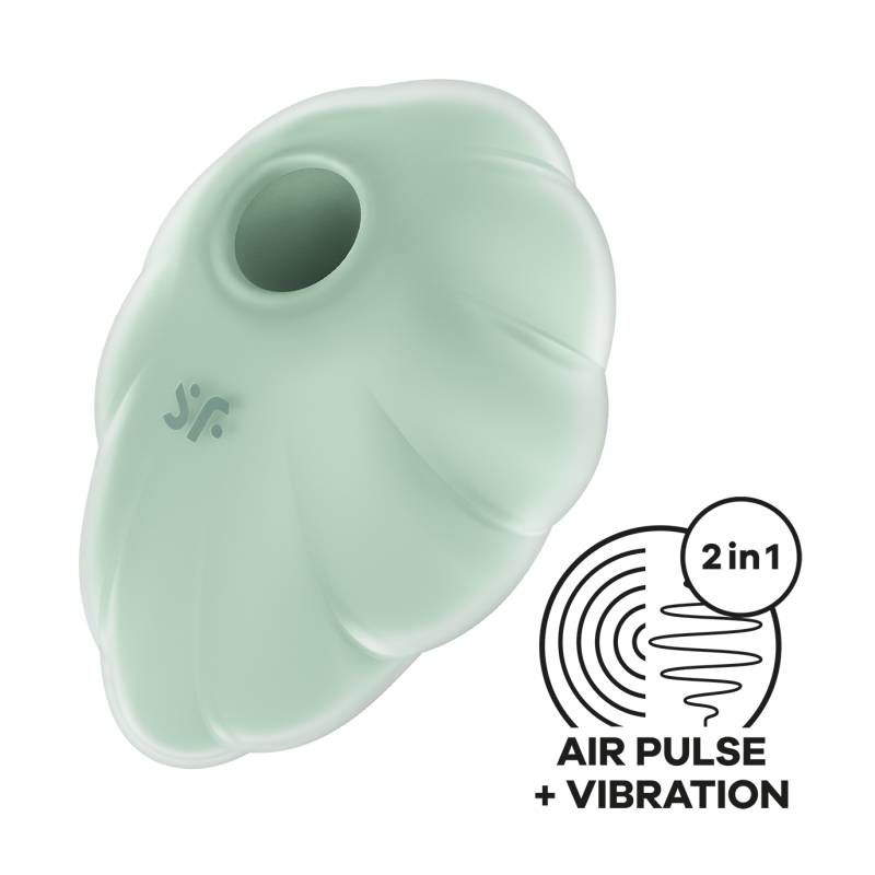 Satisfyer Cloud Dancer Mint Vibrator Compact Size