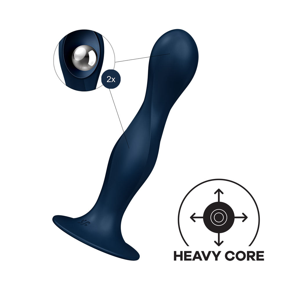 Satisfyer Double Ball-R Dildo Blue 7 Inch Pleasure Toy