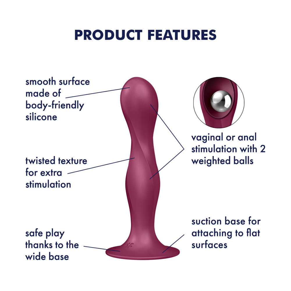 Satisfyer Double Ball-R - Versatile Pleasure Toy 5 Inch