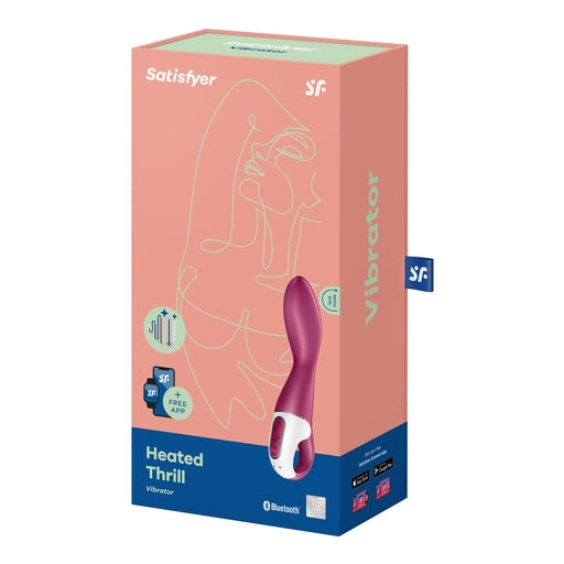 Satisfyer Heat Thrill Connect App Heated G-Spot Vibrator in Burgundy