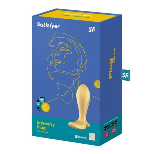 Satisfyer Intensity Plug Vibrator Gold Bluetooth Waterproof