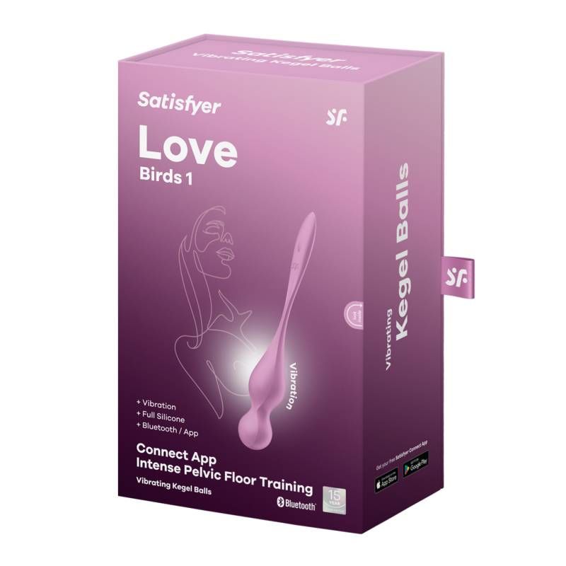 Satisfyer Love Birds 1 Kegel Trainer 73.8g with Connect App Pink