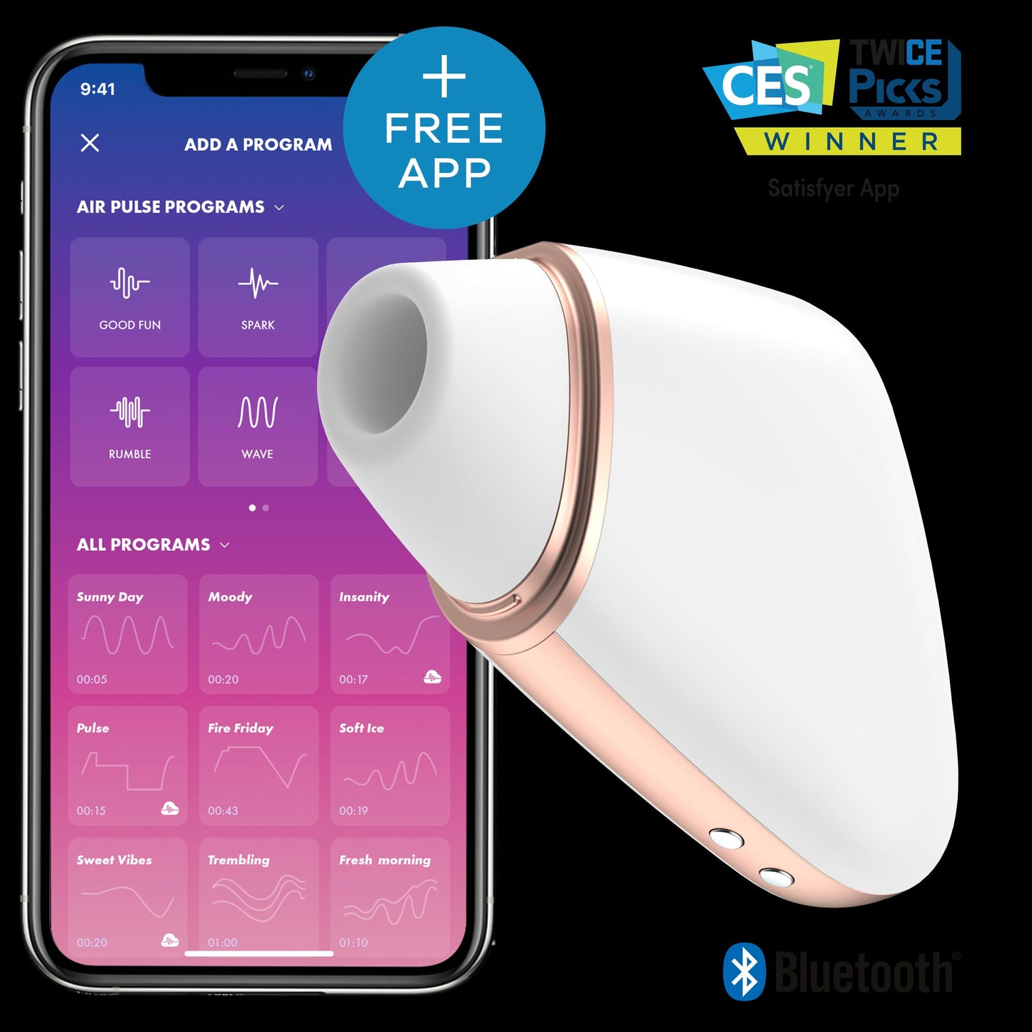 Satisfyer Love Triangle White - Compact Pleasure Device