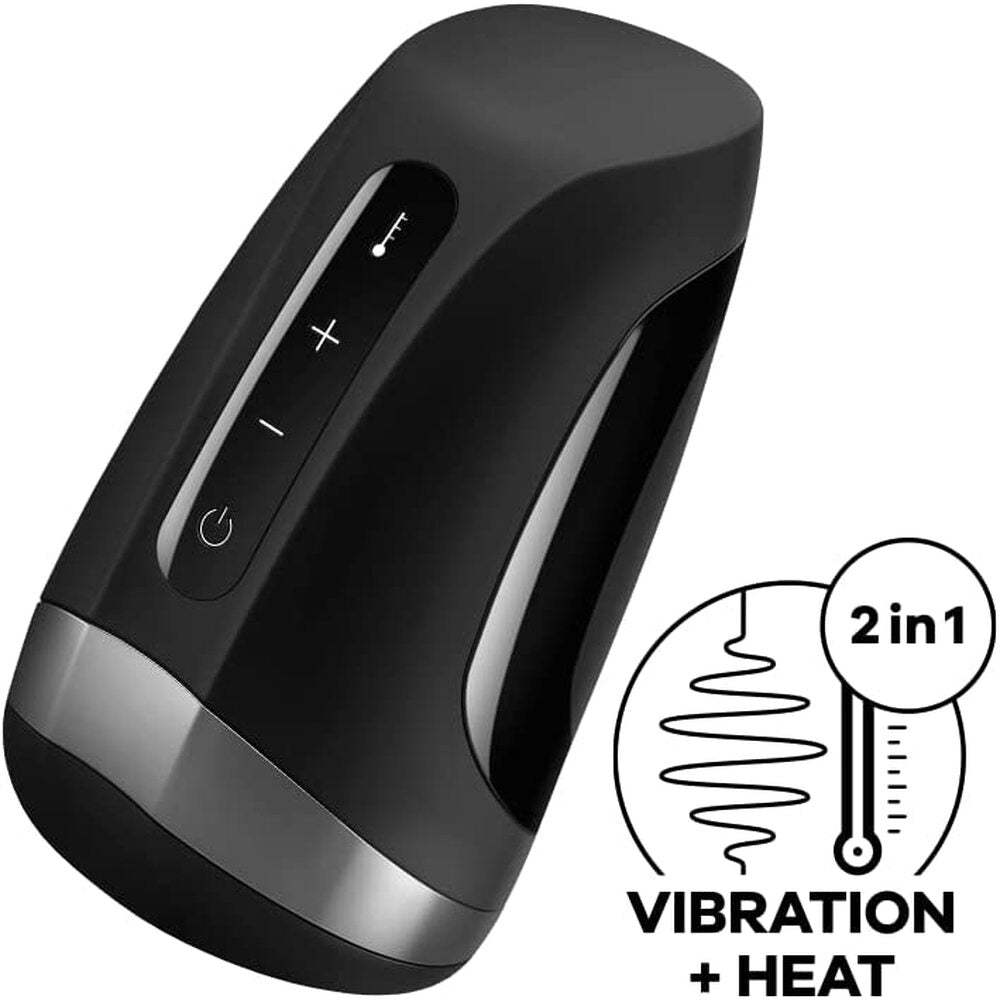 Satisfyer Men Heat And Vibration Masturbator Device Pro