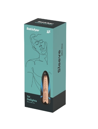Satisfyer Men Sleeve Tri Delights Soft Cyber Skin Masturbator