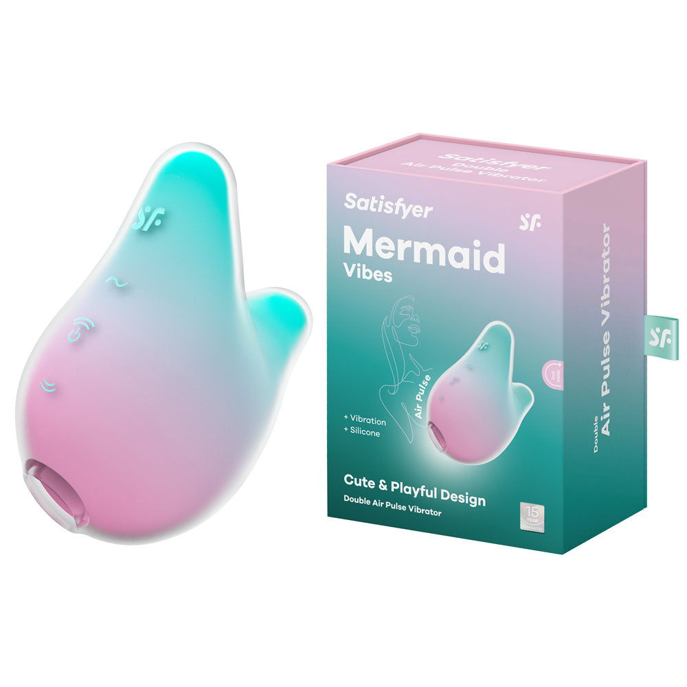 Satisfyer Mermaid Vibes Air Pulse Stimulator Mint/Pink
