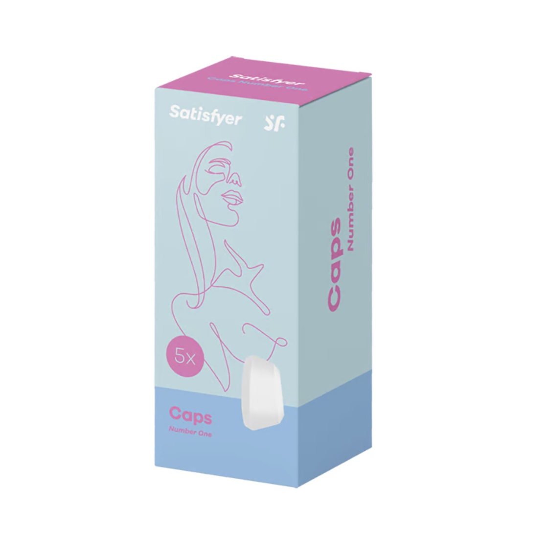 Satisfyer Number One Climax Tips Set of 5 Soft Silicone Replacement Caps