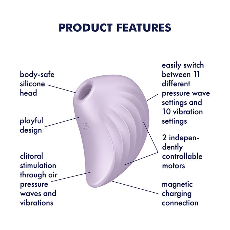 Satisfyer Pearl Diver (Violet) – Air Pulse Vibrator