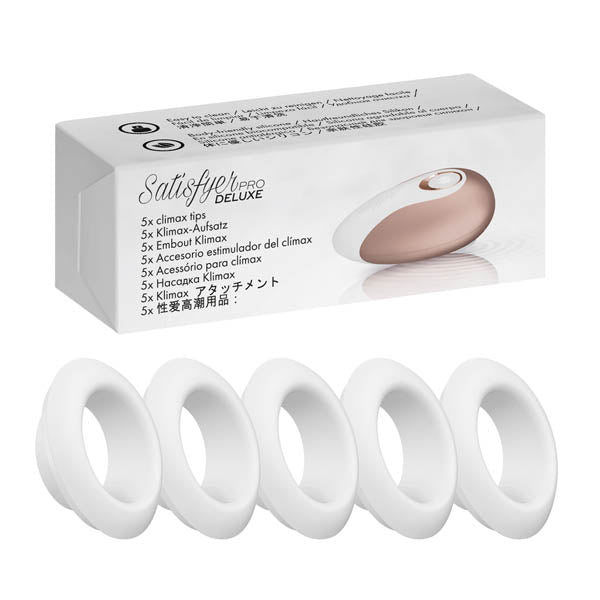 Satisfyer Pro Deluxe Climax Heads - 5 Silicone Replacement Heads