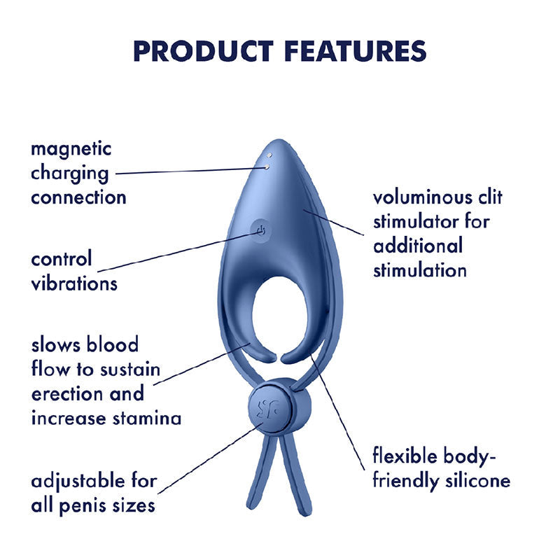 Satisfyer Sniper – Vibrating Adjustable Lasso Cock Ring
