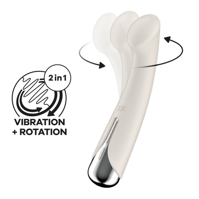 Satisfyer Spinning G-Spot 1 (Beige) – Waterproof G-Spot Vibrator